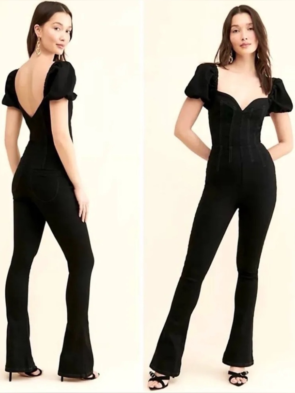 Free People NWT Black Jumpsuit Size Medium $138 Retail